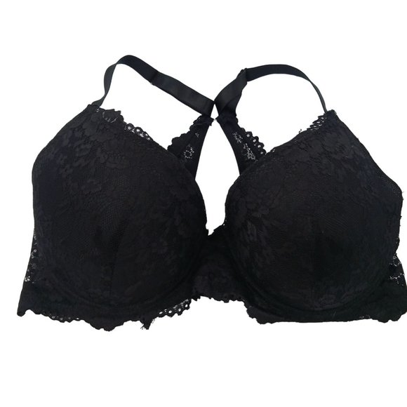RAMPAGE INTIMATES 40DD BLACK LACE BRA - Picture 1 of 14